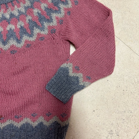 WOOD STOCK Pure Virgin Wool woman’s Sweater - Picture 8 of 9